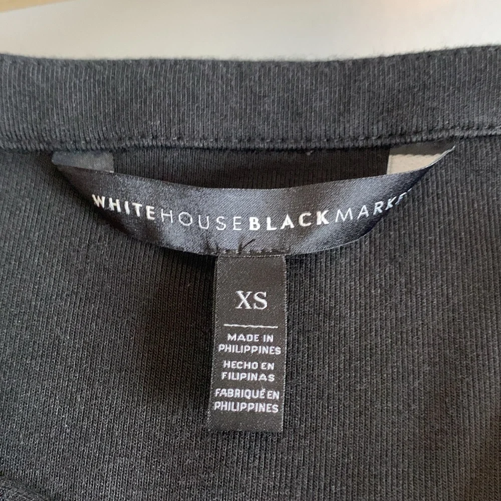 White House Black Market Black Dress With Tie Front Size XS - Picture 8 of 16